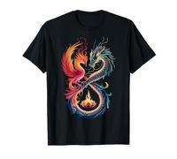 Dragon Phoenix Symbole Infini Yin Yang Balance T-Shirt