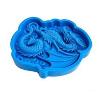 Dragon Pierre de Pas 15.75 Pouces Silicone Réutilisable Dragon(2pcs) | Silicone flexible, motif dragon détaillé, réutilisable, pour facile à démouler, pour ciment béton