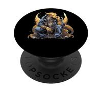 Dragon Portant Un Sweat à Capuche Street Art PopSockets PopGrip Adhésif
