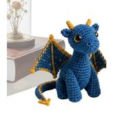 Dragon Positif Jouet Dragon De Poche Émotionnel Tricoté avec Carte