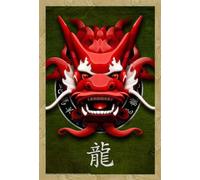 Dragon - Poster - Chinese Dragon + cadre amovible, Shinsuke® Maxi MDF hêtre, vitre acrylique