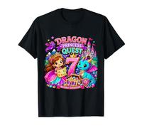 Dragon Princess Quest Fête d'anniversaire 7 Ans T-Shirt