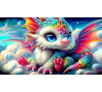 Dragon Puzzle 1000 pièces Cadeau Unique Jeu éducatif défi Jouet de qualité supérieure Peinture Art pour Adultes et Enfants dragon38x52cm/1000pcs
