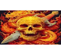 Dragon Puzzle 1000 Pieces Cadeau Unique Jeu éduchatif Challenge Toy de qualité supérieure Peinture Art pour Adultes et Enfants à partir de 14 Ans 38x52cm/1000pcs