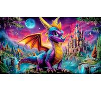 Dragon Puzzle 1000 pièces Educa Jeu D'Intelligence Décoration Intérieure Jeu éduchatif Challenge Toy pour Adultes et Enfants à partir de 14 Ans 38x26cm/1000pcs
