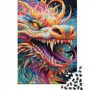 Dragon Puzzle 1000 Pièces Educa Jouet en Bois Cadeau Unique De l'art De La Décoration Jeu Éducatif Challenge Toy pour Adultes Et Enfants À Partir De 12 Ans 1000pcs (38x26cm)