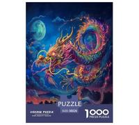 Dragon Puzzle 1000 Pièces Educa Jouet en Bois Divertissement Créatif Décoration Intérieure Jeu Éduchatif Challenge Toy Adultes Et Enfants À Partir De 14 Ans 38x26cm/1000pcs