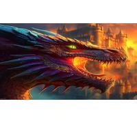 Dragon Puzzle 1000 pièces Educa Jouet en Bois Jeu D'Intelligence Décoration Intérieure Jeu éduchatif Challenge Toy pour Adultes & Enfants des 14 Ans 38x52cm/1000pcs