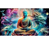 Dragon Puzzle 1000 pièces en Papier recyclé - Cadeau Amusant pour la Maison Jeu Familial Stimulant pour Adultes 38x52/1000pcs