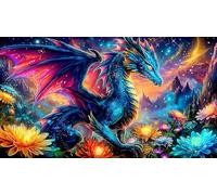 Dragon Puzzle 1000 pièces pour Adultes et Enfants - Jeu Familial Amusant & Stimulant Idée Cadeau Parfaite 38x52/1000pcs