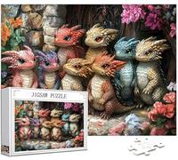 Dragon Puzzle 4000 Pièces Adultes, DIY Puzzle Animal Couleur Puzzles, Jigsaw Jeu éducatif effrayant, Ddifficile pour Adultes avec Emballage Cadeau for Decoration Chambre Murale, Cadeau Homme, Model114