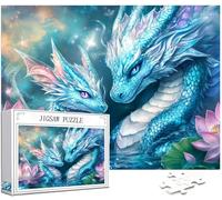 Dragon Puzzle 4000 Pièces Adultes, Grand Bois Puzzle Animal Motif Désign, 141x87cm Jigsaw Bricolage Artisanat 14 Ans Activité Familiale Emballage Cadeau pour Decoration Murale Maison Chambre, Model224