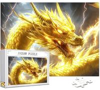 Dragon Puzzle 4000 Pièces Adultes, Grand Bois Puzzle Animal Motif Désign, 141x87cm Jigsaw Bricolage Artisanat 14 Ans Activité Familiale Emballage Cadeau pour Decoration Murale Maison Chambre, Model320