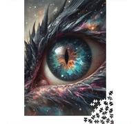 Dragon Puzzle À 1000 Morceaux Papier Épais Dragon Eye Puzzle Familial Passionnés Casse-tête Compatible Plateau Heures Divertissement Garanties 52x38cm/1000pcs