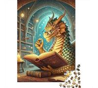 Dragon Puzzle À 1000 Morceaux Papier Épais Dragon Livre Puzzle Familial Parents-Enfants Activité Lien Familial Heures Divertissement Garanties 52x38cm/1000pcs