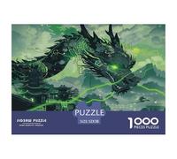 Dragon Puzzle De 1000 Pièces: Dragon Jeu DéfiAnt pour Les Adultes, Jouets ÉduChatifs Et Puzzles De Décoration De La Maison 52x38cm/1000pcs