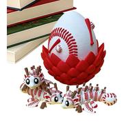 Dragon Puzzle Decor, Articulated Fantasy Figure, 3D Printed Gear with Smart Style, Collectible Aid for Daily Fun, Scale Mate, Dragon Puzzle Decor Flexible Joints Egg for Children’s Day 3.94 inches