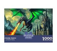 Dragon Puzzle en Papier Haut De Gamme Pensé pour Moments Calmes, Intégrant Fantastique afin De Renforcer Patience Attention Et Satisfaction Progressive Au Quotidien 38x26cm/1000pcs