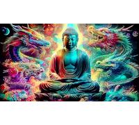 Dragon Puzzles 1000 pièces Cadeau Unique Jeu éducatif défi Jouet de qualité supérieure Peinture Art pour Adultes et Enfants à partir de 12 Ans dragon75x50cm/1000pcs