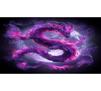 Dragon Puzzles 1000 pièces Cadeau Unique Jeu éduchatif Challenge Toy de qualité supérieure Peinture Art pour Adultes et Enfants à partir de 14 Ans 38x52cm/1000pcs