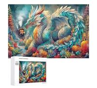 Dragon Puzzles 1000 Pièces Vision 3D Moderne Science Fiction Divertissement Créatif pour Famille Jeu Éducatif Décoration Intérieure Assemblage Amusant 1000 PCS
