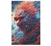 Dragon Puzzles Adulte 1000 Pieces Cadeau Famille Puzzle Classique 3D EnfantsJouet en Bois Cadeau Unique 78×53cm