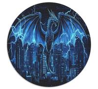 Dragon Quest 1000 Piece Puzzle Rond, pour Enfants Adulte Jouets De Anti Stress DécoRation pour Enfants Cadeau De Qualité Supérieure 1000pcs (67.5x67.5cm)