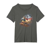 Dragon Quest I & II HD-2D Remake Art T-Shirt, Femme Grandes Tailles, Asphalte, 6X