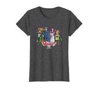 Dragon Quest I & II HD-2D Remake Heroes Art des héros T-Shirt, Femme, Chiné Foncé, S