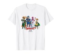 Dragon Quest I & II HD-2D Remake Heroes Art des héros T-Shirt, Homme, Blanc, S