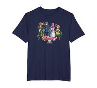 Dragon Quest I & II HD-2D Remake Heroes Art des héros T-Shirt, Homme Grandes Tailles, Bleu Marine, 4X Tall