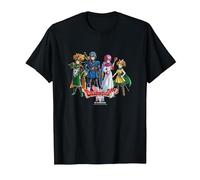 Dragon Quest I & II HD-2D Remake Heroes Art des héros T-Shirt, Homme, Noir, 5XL