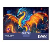 Dragon Quest Puzzles 1000 Pièces Cadeau Unique Ciel étoilé onirique Jeu Éducatif Challenge Toy pour Adultes Enfants 70x50cm/1000pcs