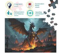 Dragon Quest1000 Piece Jigsaw Puzzles for Adults Educhational Games Fun and Challenging for Home Decoration Great Cadeau Idea38x26cm/1000pcs