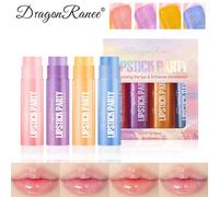 Dragon Ranee Lot De Quatre Rouges À Lèvres En Verre Miroir Nacré Ensemble De Brillant À Lèvres Et Rouge À Lèvres Diamant.28231-Set.