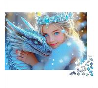 Dragon Reine Hiver 1000 Pièce Papier Écologique Puzzle Classique Collecteurs Jeu Stimulant Décompression Cadeaux 52x38cm/1000pcs