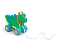 Dragon remorquable | Jeux éducatifs en Bois pour la Petite enfance. Blocs de Construction et Jouets. Cadeau de Noël et d'anniversaire pour Les Enfants | 14,5x6,5x11,5cm | Sevi Wood | modèle88043