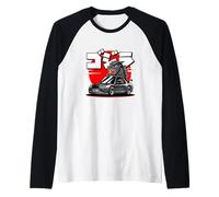 Dragon Rétro Vintage Japonais JDM Tokyo Japon Drift Voiture de Course Manche Raglan