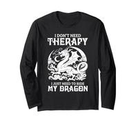 Dragon Rider Humour Ride My Dragon Fantasy Creature Manche Longue