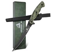 Dragon Riot Couteau à Filet 21.5CM Acier Inoxydable, Manche Antidérapant, Japonais pour Poisson et Viande, Boîte Cadeau