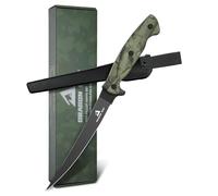 DRAGON RIOT Couteau de Poisson avec Lame Inoxydable 15CM, Manche Antidérapant, Style Japonais, Boîte Cadeau