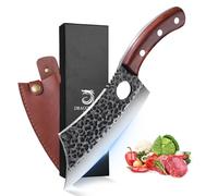 DRAGON RIOT Couteau Viking Japonais, Feuille de Boucher de Cuisine