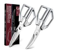 DRAGON RIOT Paire de Ciseaux de Cuisine en Inox Argentés