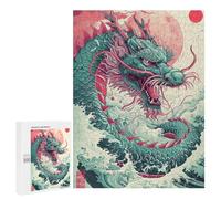 Dragon Rising Mythical Artwork Puzzle 1000 Pièces Educa Jouet en Bois Cadeau Unique Décoration Intérieure Jeu Éducatif Challenge Toy Adultes Et Enfants À Partir De 14 Ans 500 PCS