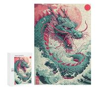 Dragon Rising Mythical Artwork Puzzle 300 Pièces Educa Jouet en Bois Cadeau Unique Décoration Intérieure Jeu Éducatif Challenge Toy Adultes Et Enfants À Partir De 14 Ans 300 PCS
