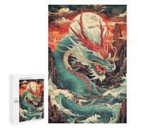 Dragon Rising Mythical Majesty Puzzle 1000 Pièces Educa Jouet en Bois Cadeau Unique Décoration Intérieure Jeu Éducatif Challenge Toy Adultes Et Enfants À Partir De 14 Ans 1000 PCS