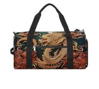 Dragon Sac de sport léger avec fond chinois pour homme et femme, blanc, taille unique, blanc, Taille unique
