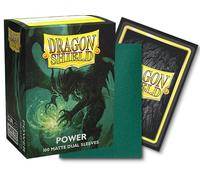 Dragon Shield – Manches protectrices mat Dual Power – 100 pièces Vert métallisé