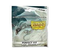 Dragon Shield Bundle: 2 Packs Clear Perfect Fit Standard Size Sideloader Sleeves - 200 Sleeves Total