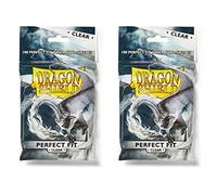 Dragon Shield Bundle : Lot de 2 Clair Standard Taille Parfaite à Manches - 200 Manches Total